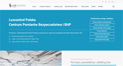 Desktop Screenshot of luxcontrol.pl